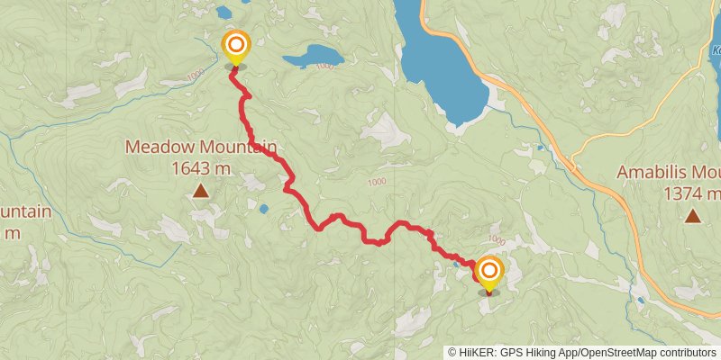 Ultra Pedestrian North Loop stage 180 Map