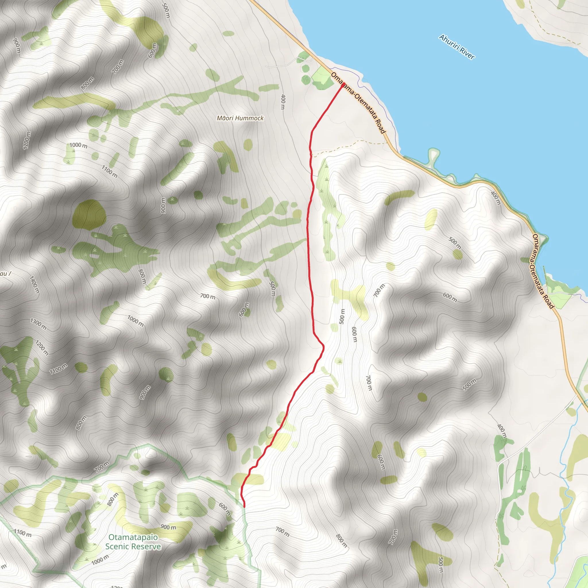 Otamatakou Track mobile static map