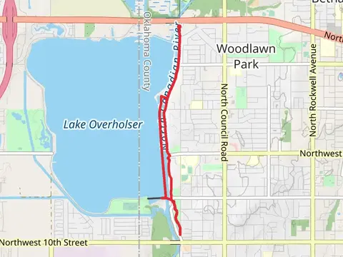 Lake Overholser East Trail