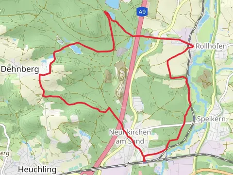 Stiftsweiher via Dehnberger Runde and Blaustrich