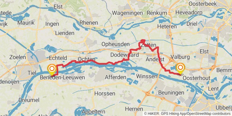 Oeverloperpad stage 11 Map