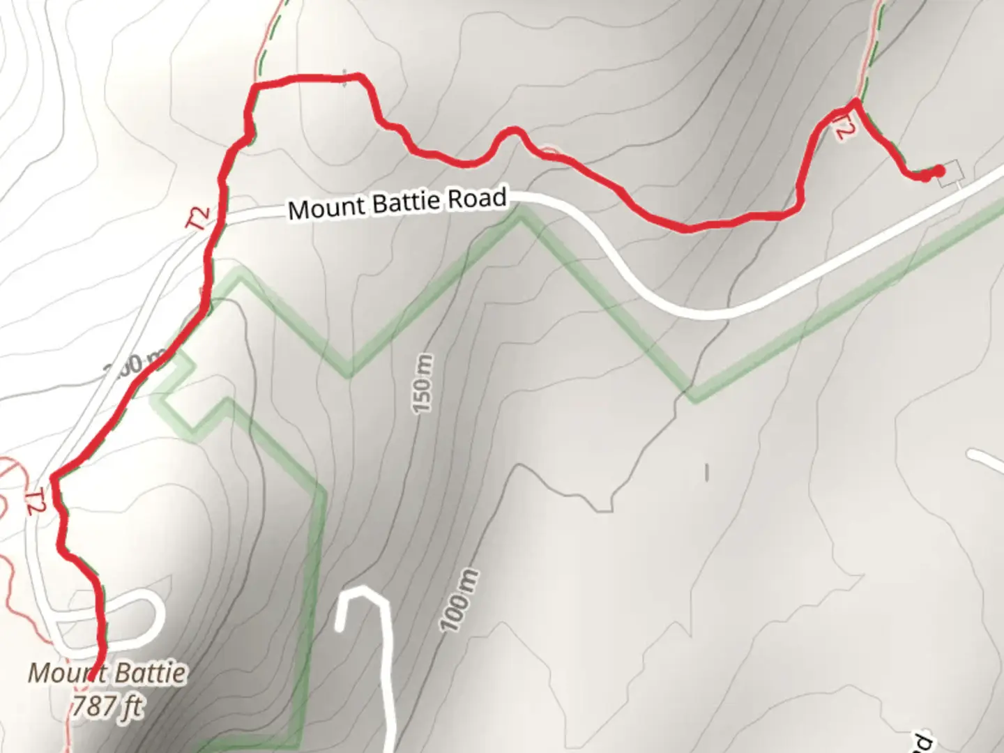 An image depicting the trail Mount Battie Trail and its surrounding area.