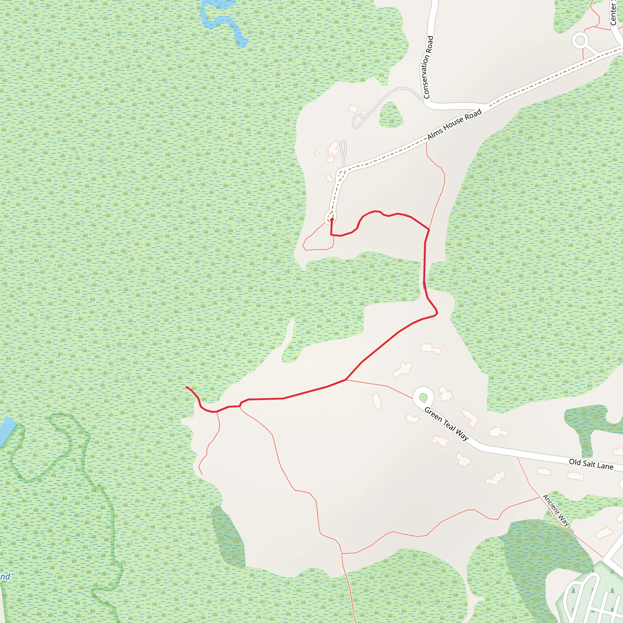 Center Street Marsh from Alms House Road mobile static map