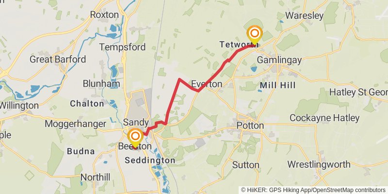 Greensand Ridge Walk stage 4 Map