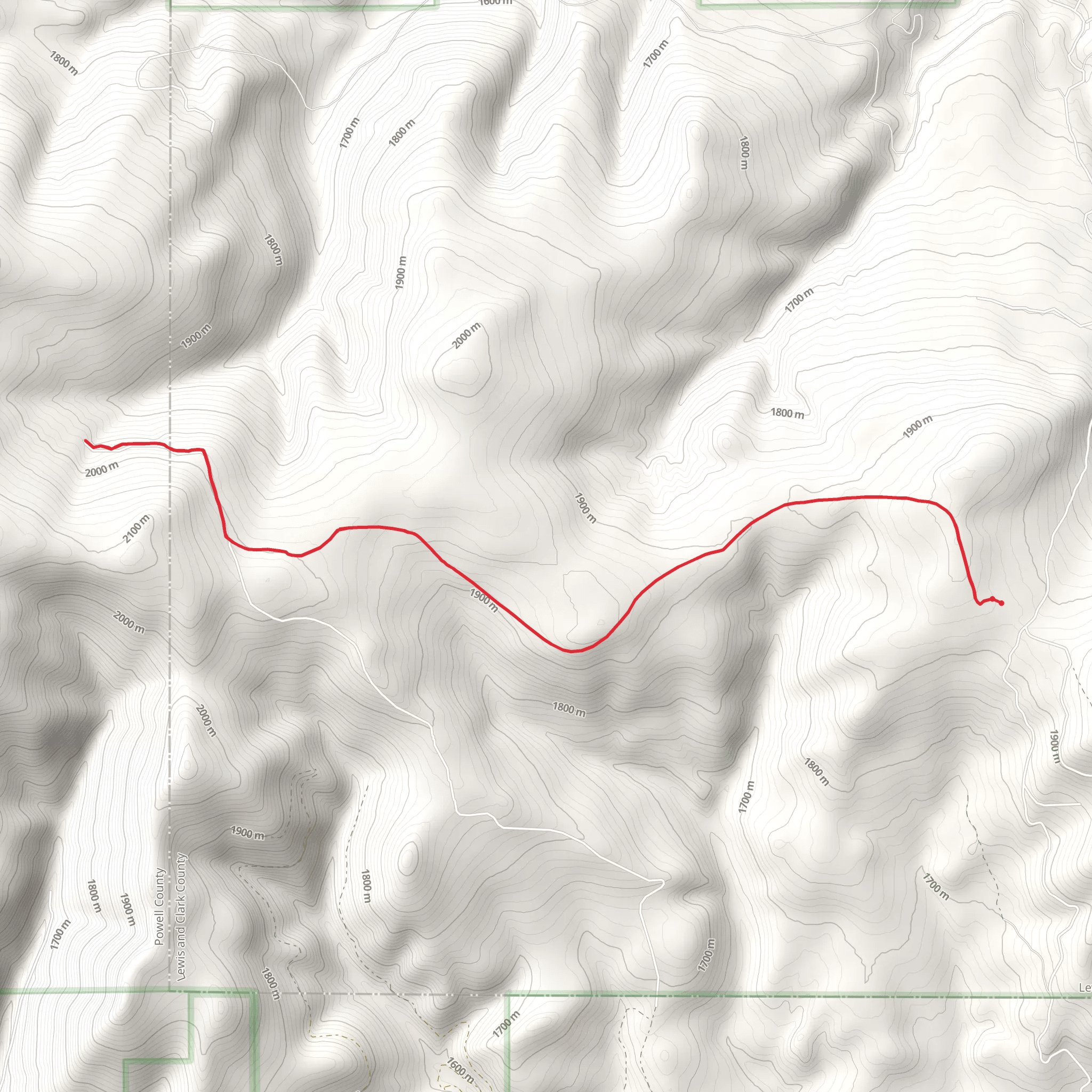 Ogden Mountain Trail mobile static map