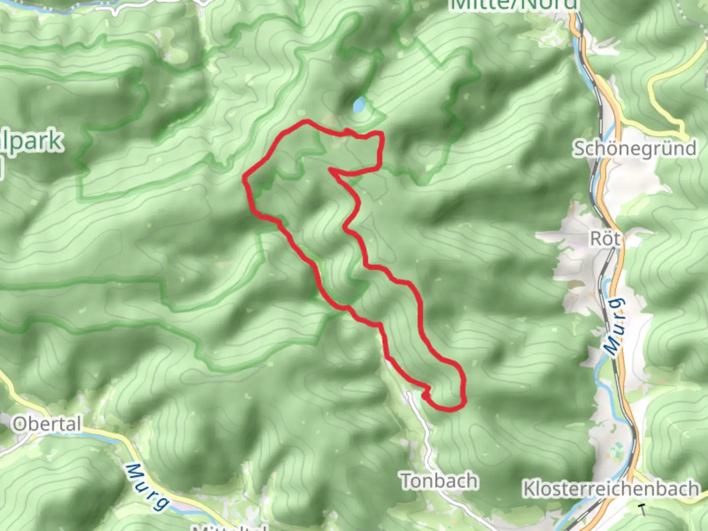 An image depicting the trail Hollopf, Oberer Zinken, Kleemussen Hutte and Uberwercher Berg Loop via Plauderstuble Salbeofen and its surrounding area.