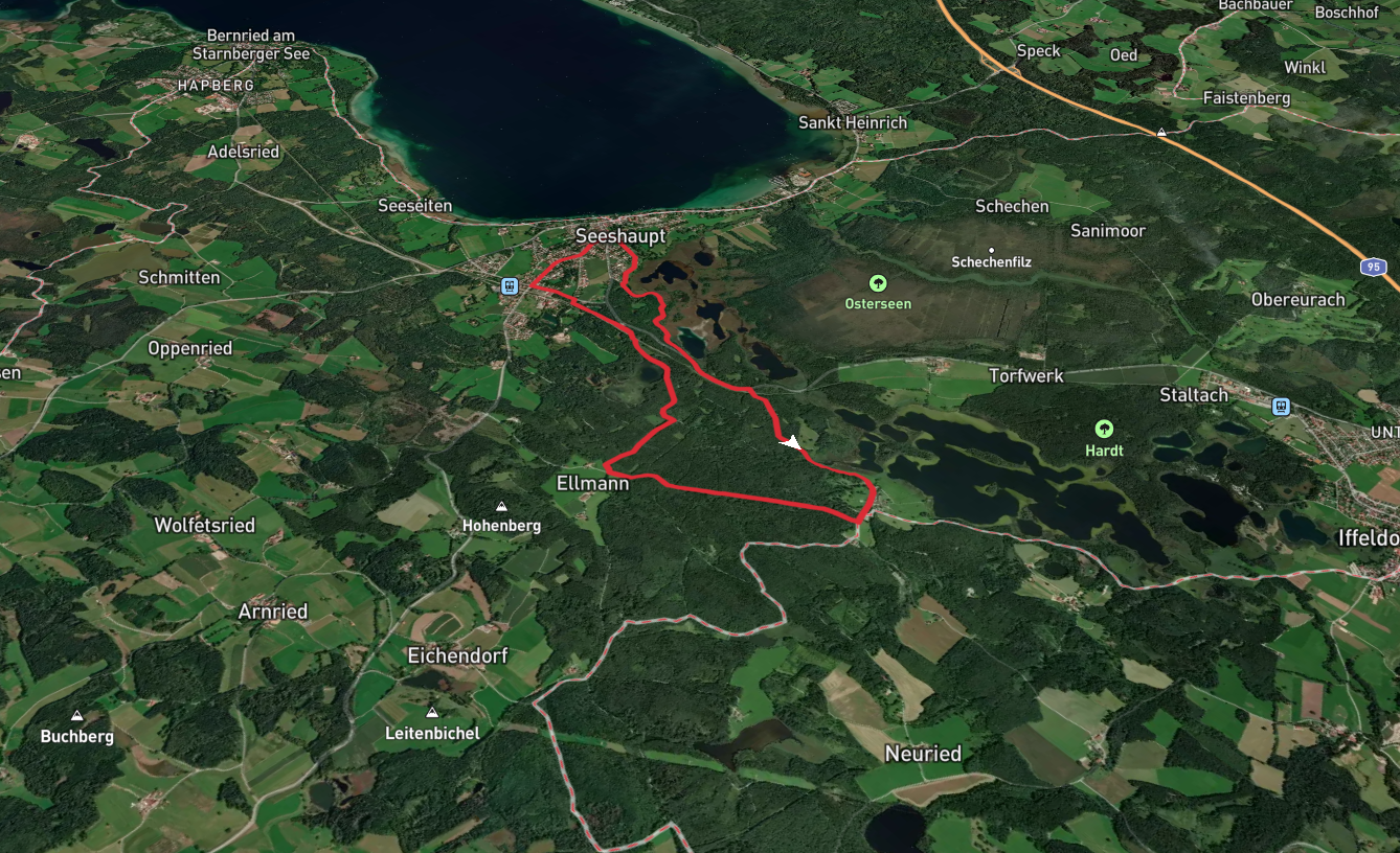 Frechensee via Osterseen Wanderweg