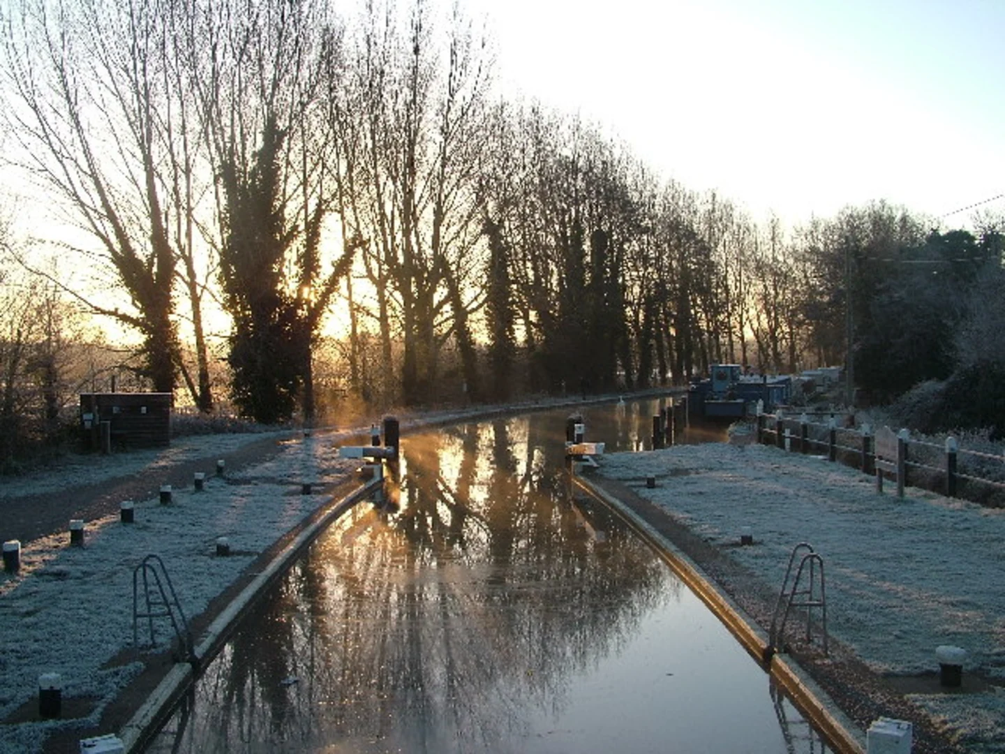 An image depicting the trail Pyrford and River Wey and its surrounding area.
