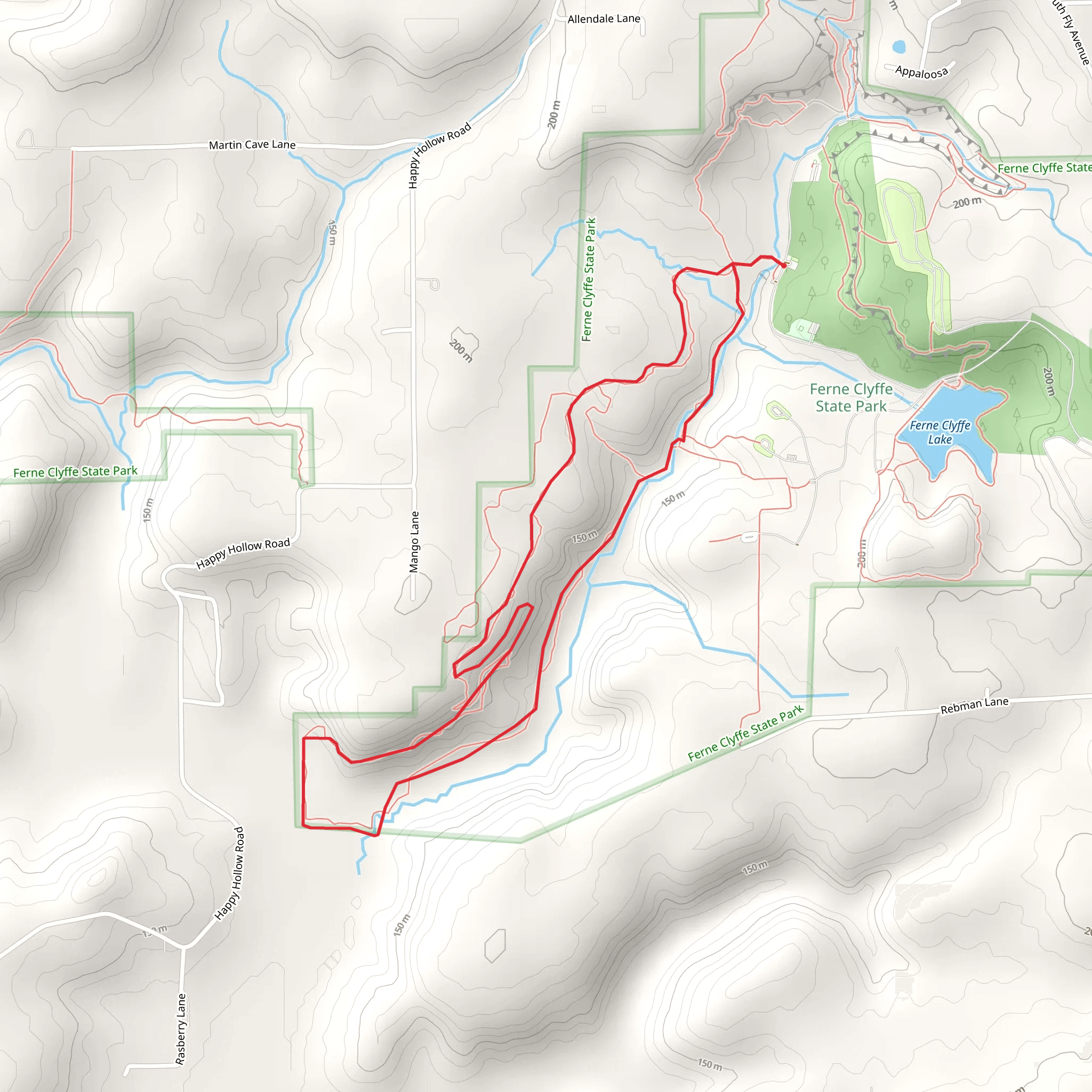American Discovery and River to River Loop Trail mobile static map