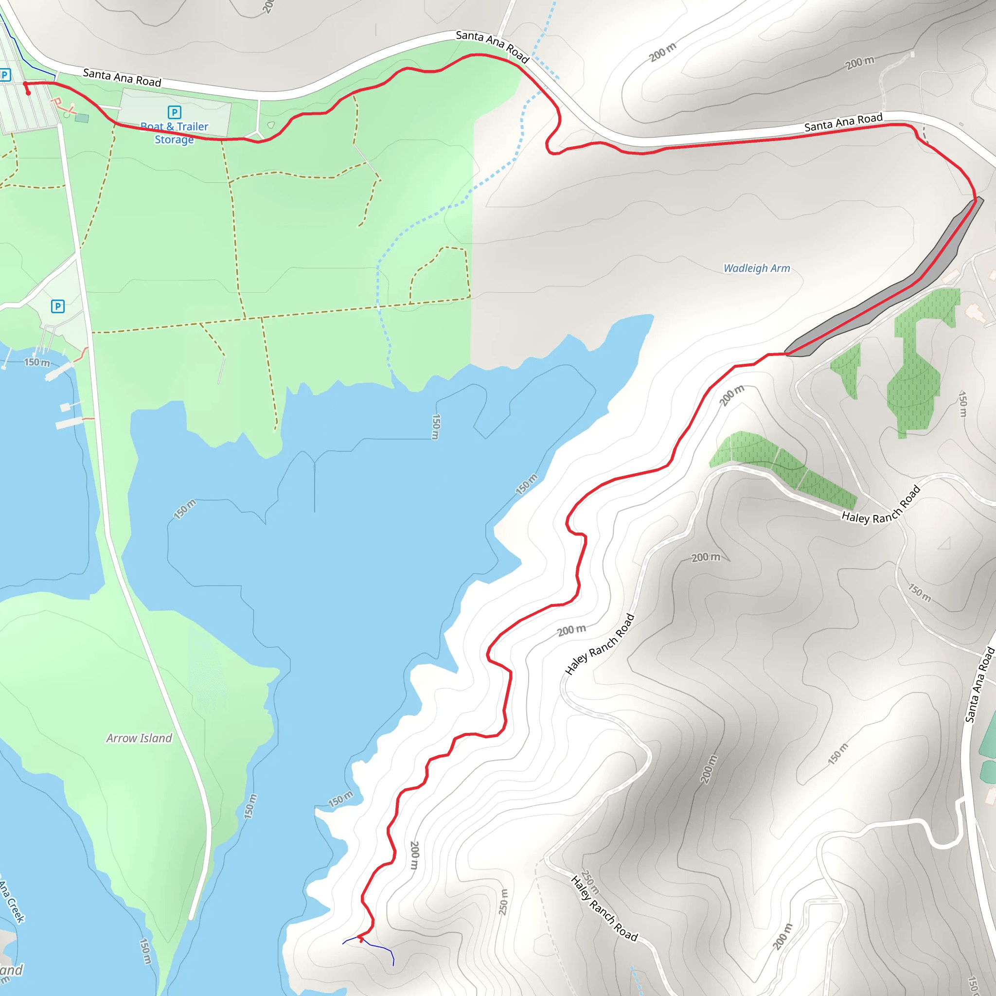 Casitas Lake mobile static map
