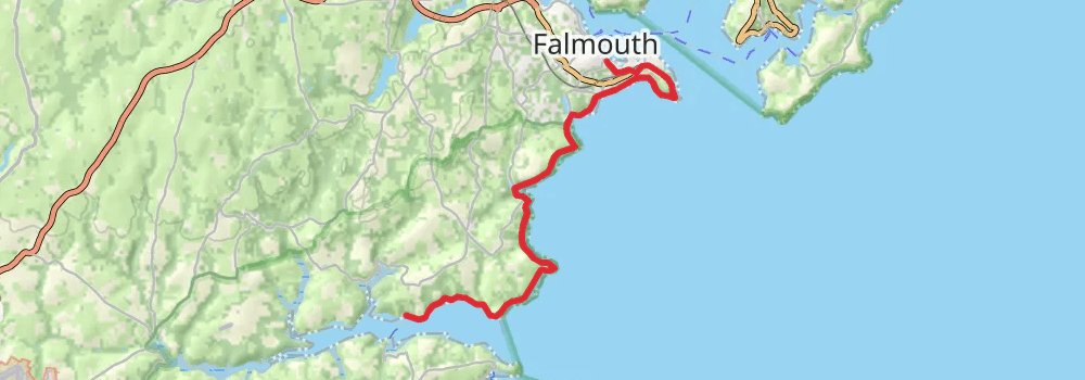 South West Coast Path stage 28 Map