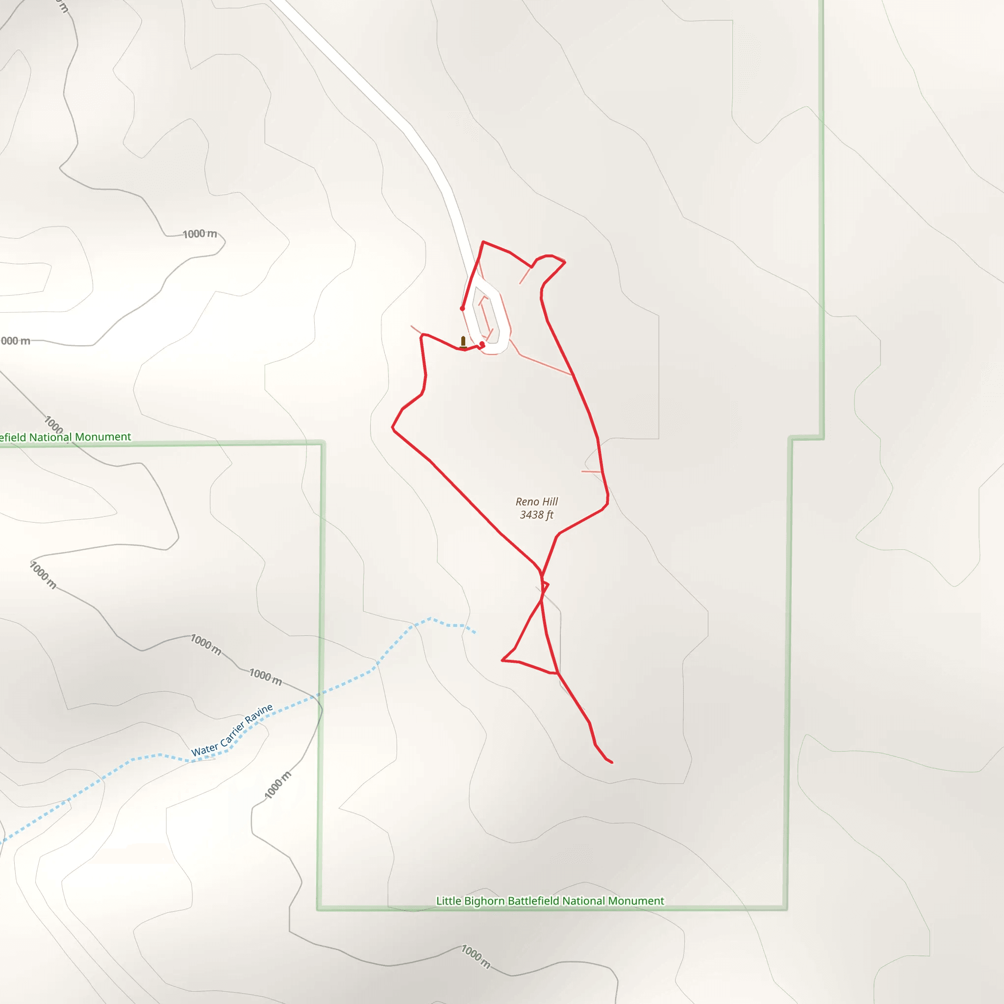 Reno Hill Loop mobile static map