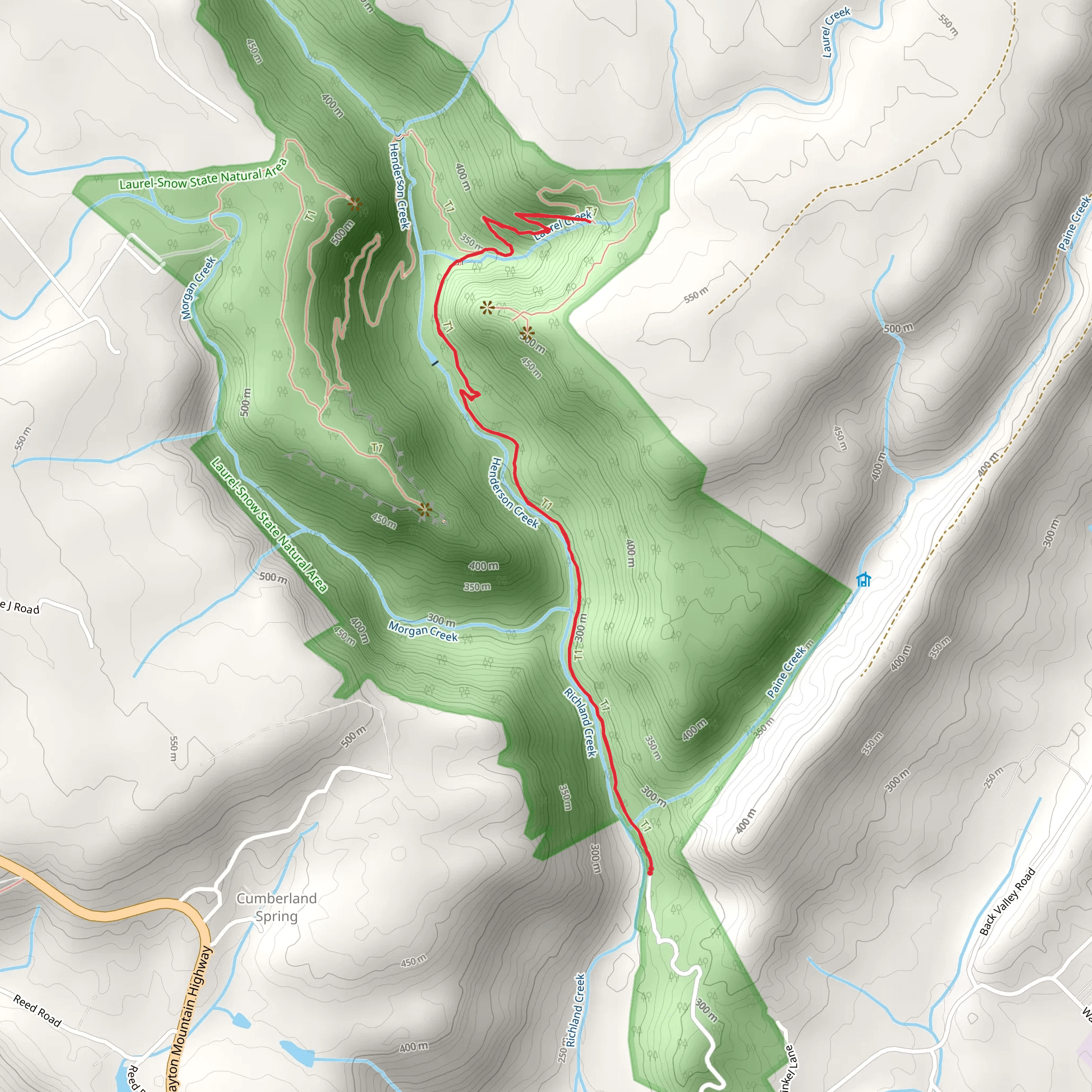 Laurel Creek mobile static map