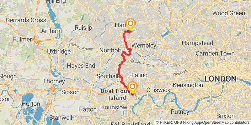 Green London Way stage 6 Map