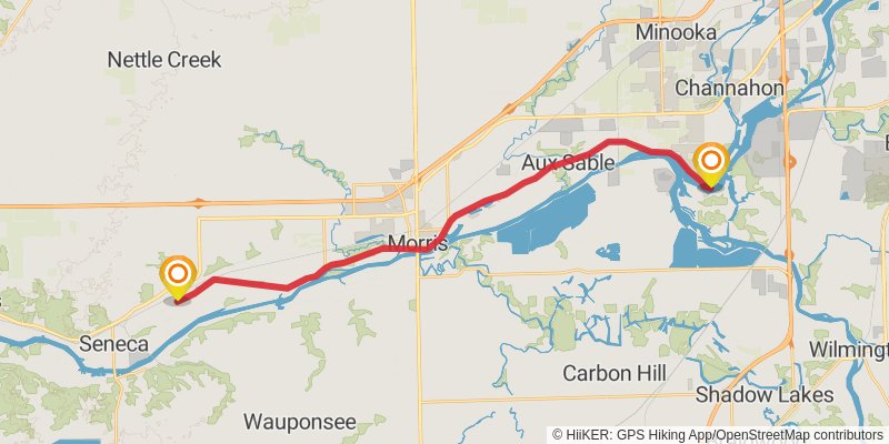 American Discovery Trail North Route stage 115 Map