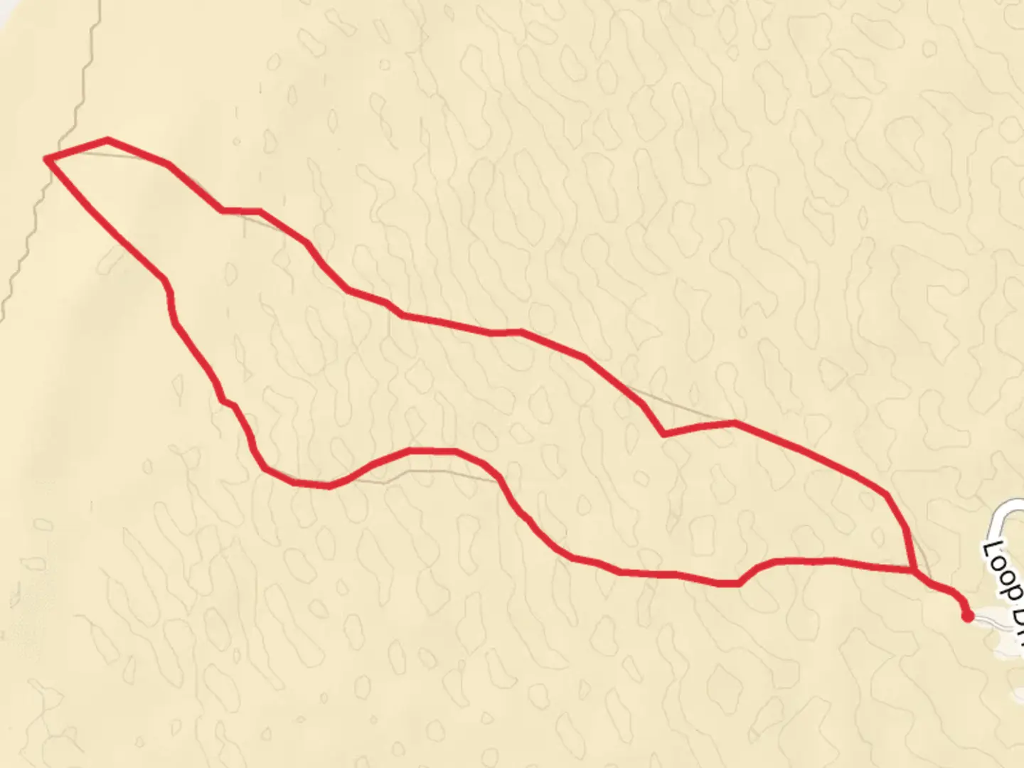 An image depicting the trail Alkali Flat Loop Trail and its surrounding area.