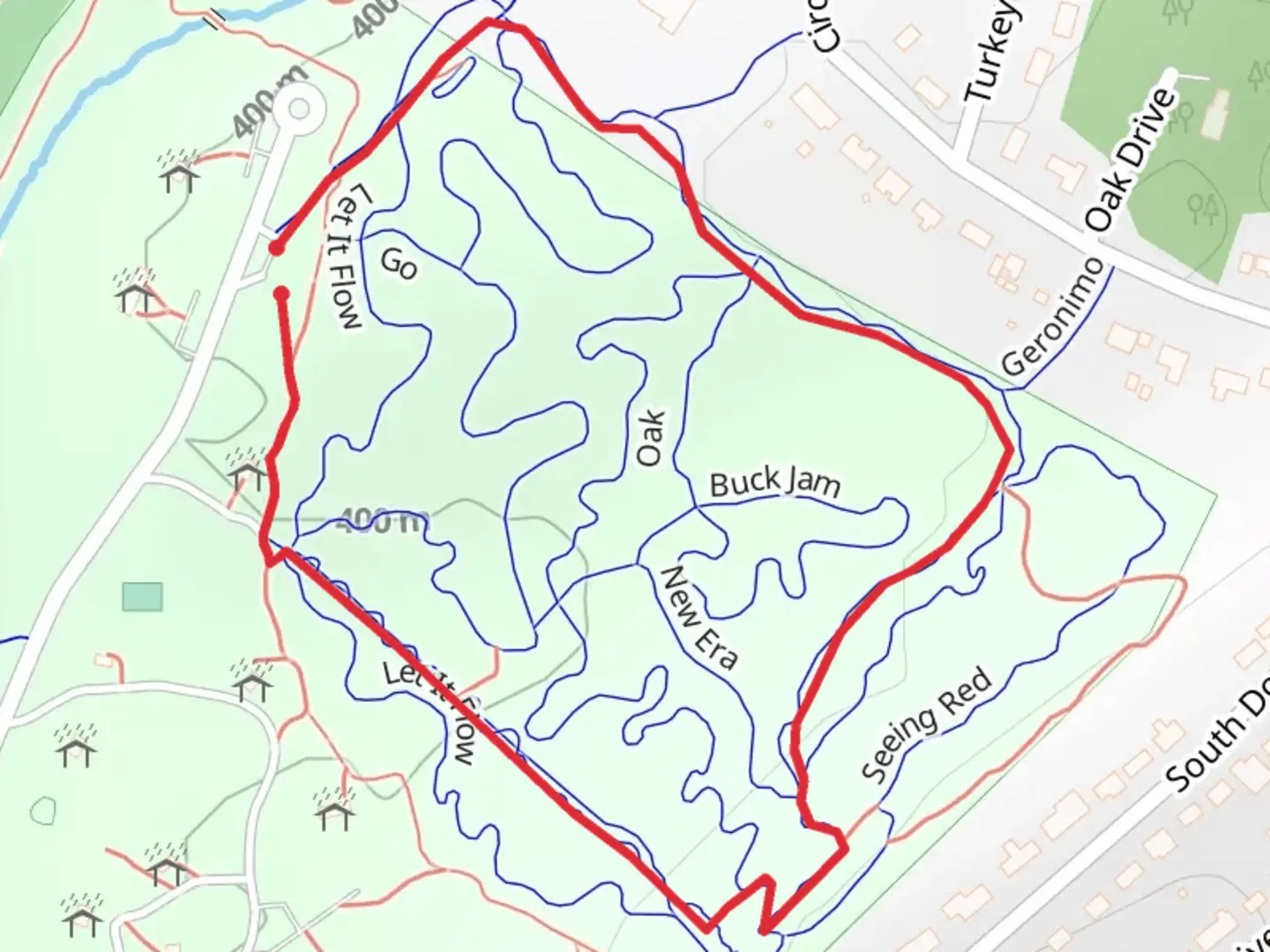 An image depicting the trail Friendly City Loop Trail and its surrounding area.