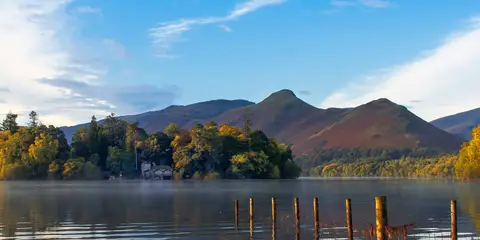 An image depicting the trail Derwent Water Loop from Keswick and its surrounding area.