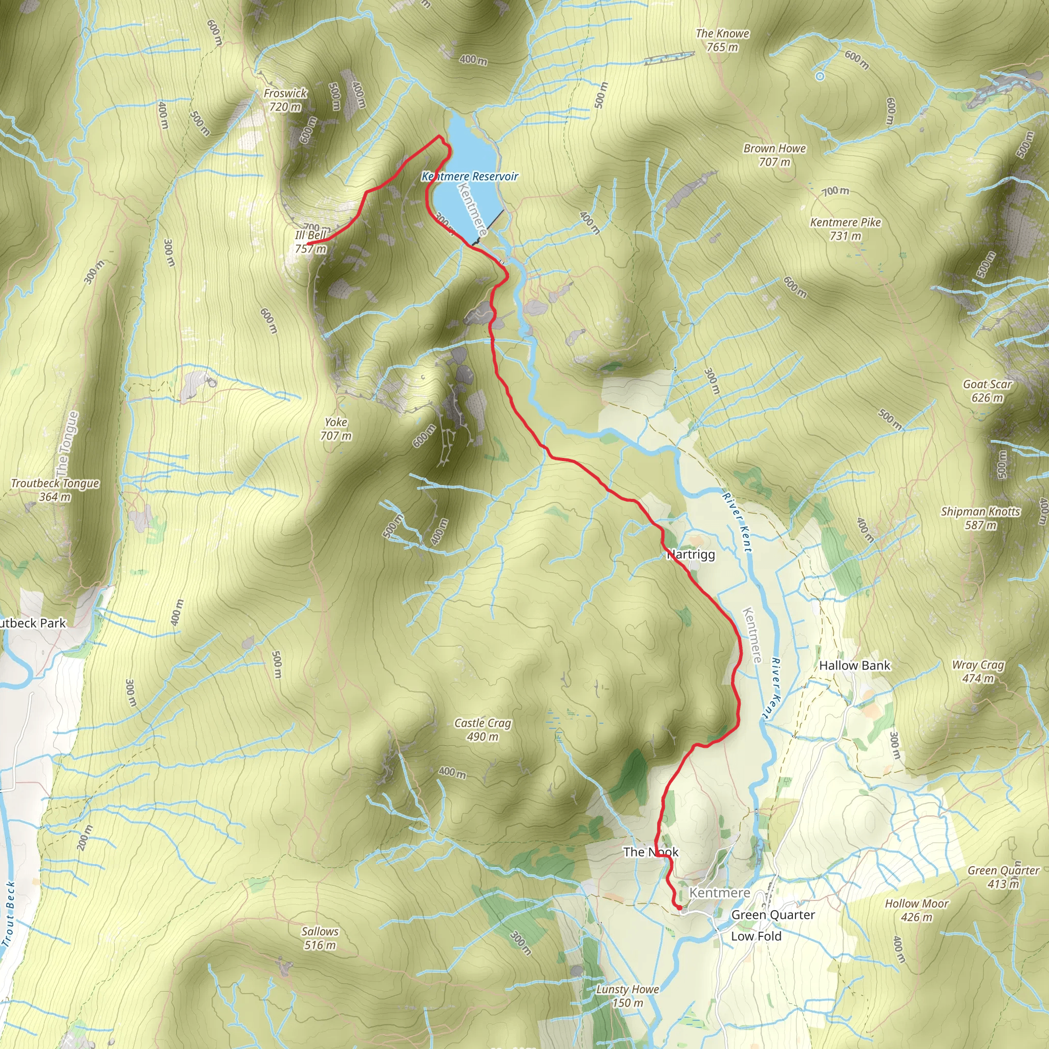Ill Bell mobile static map