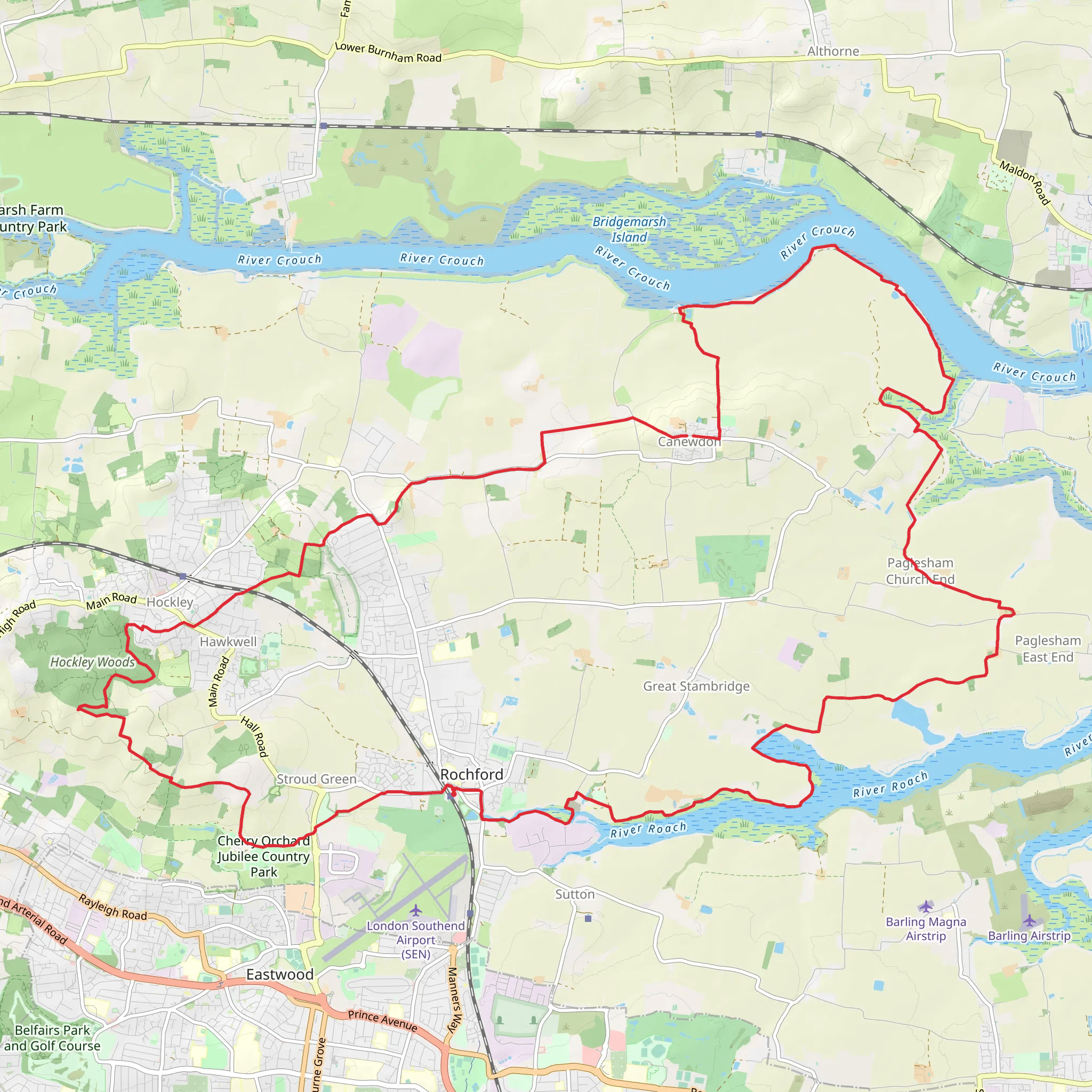 Roach Valley Way mobile static map