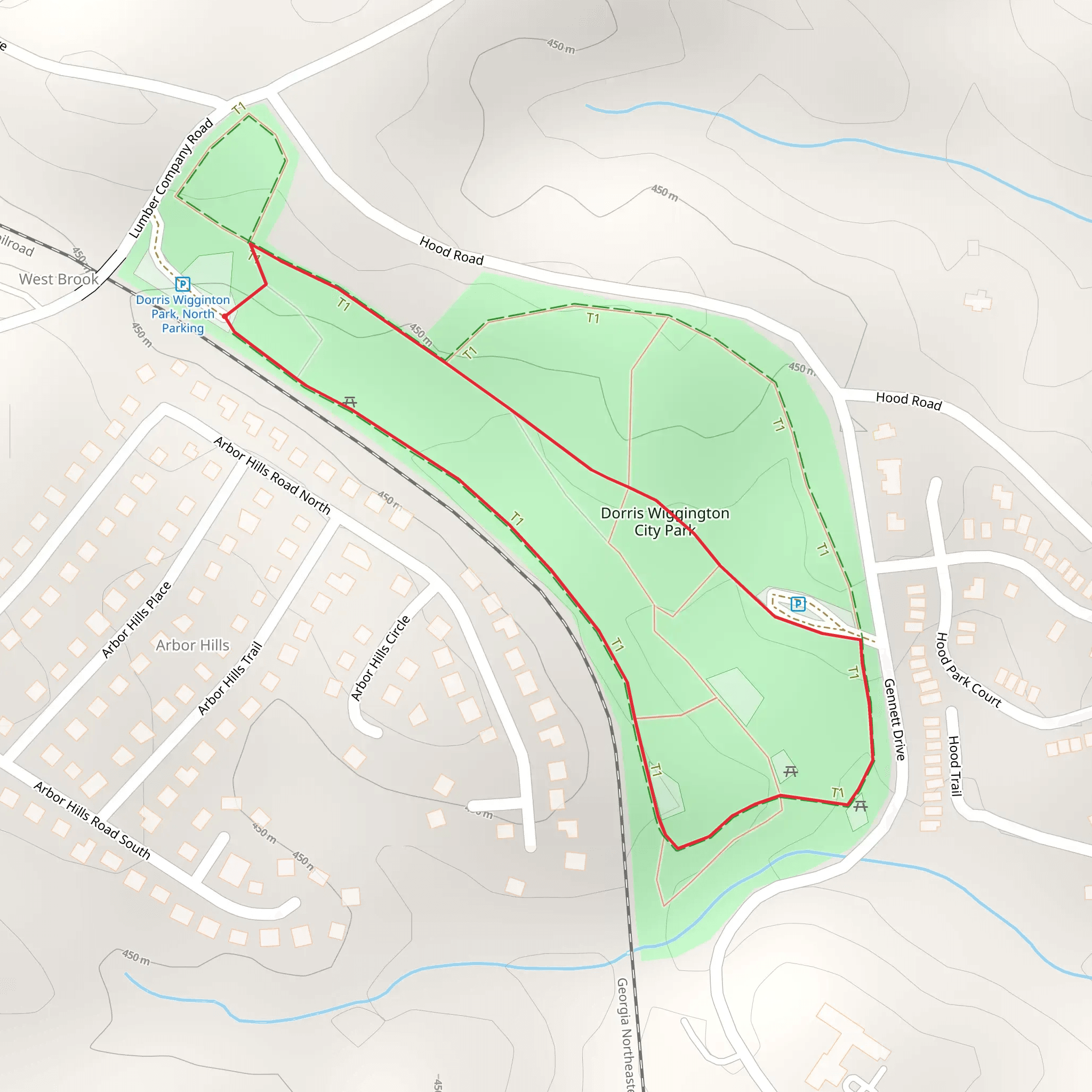 Dorris Wiggington City Park Loop mobile static map