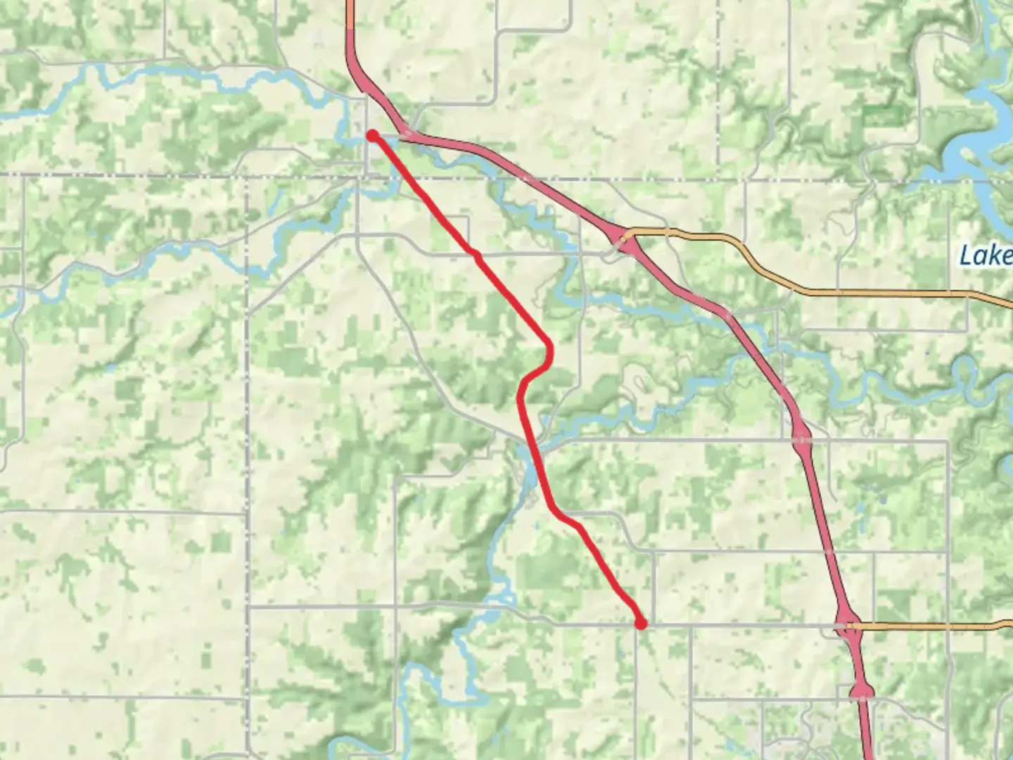 An image depicting the trail Pine Island to Douglas Trail and its surrounding area.