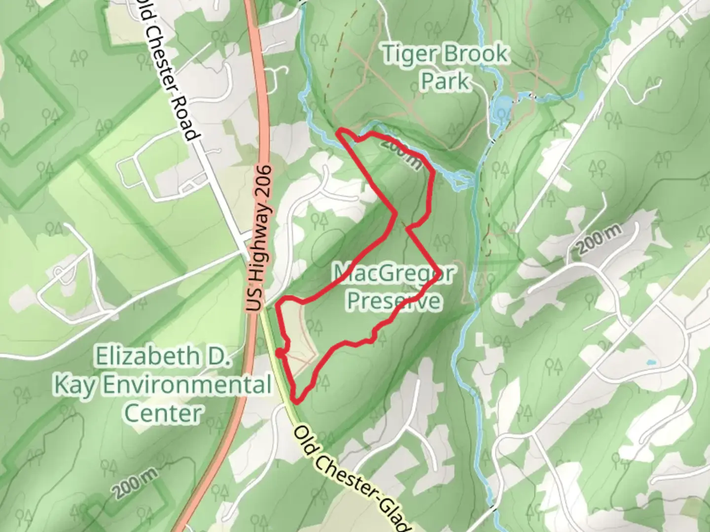 An image depicting the trail Blue and Yellow Loop Trail and its surrounding area.