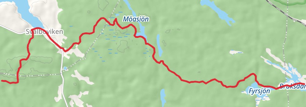 Sörmlandsleden Trail stage 13 Map