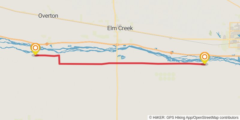 American Discovery Trail North Route stage 187 Map