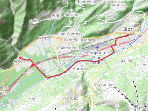 Ardon to Sion Trail