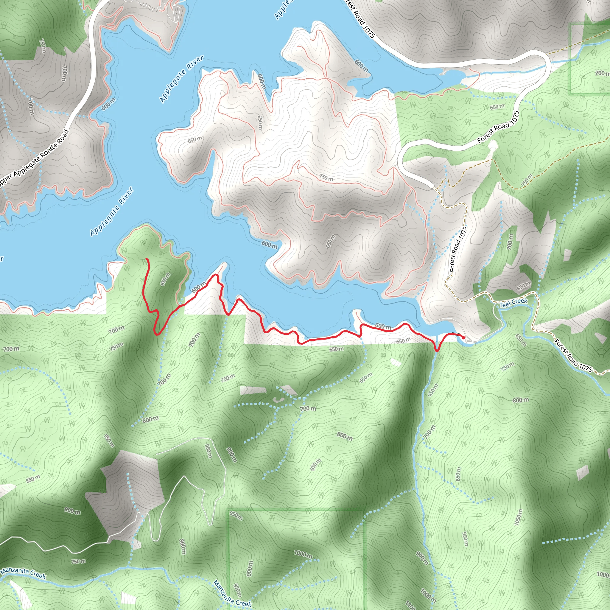 Harr Ridge via Payette Trail mobile static map