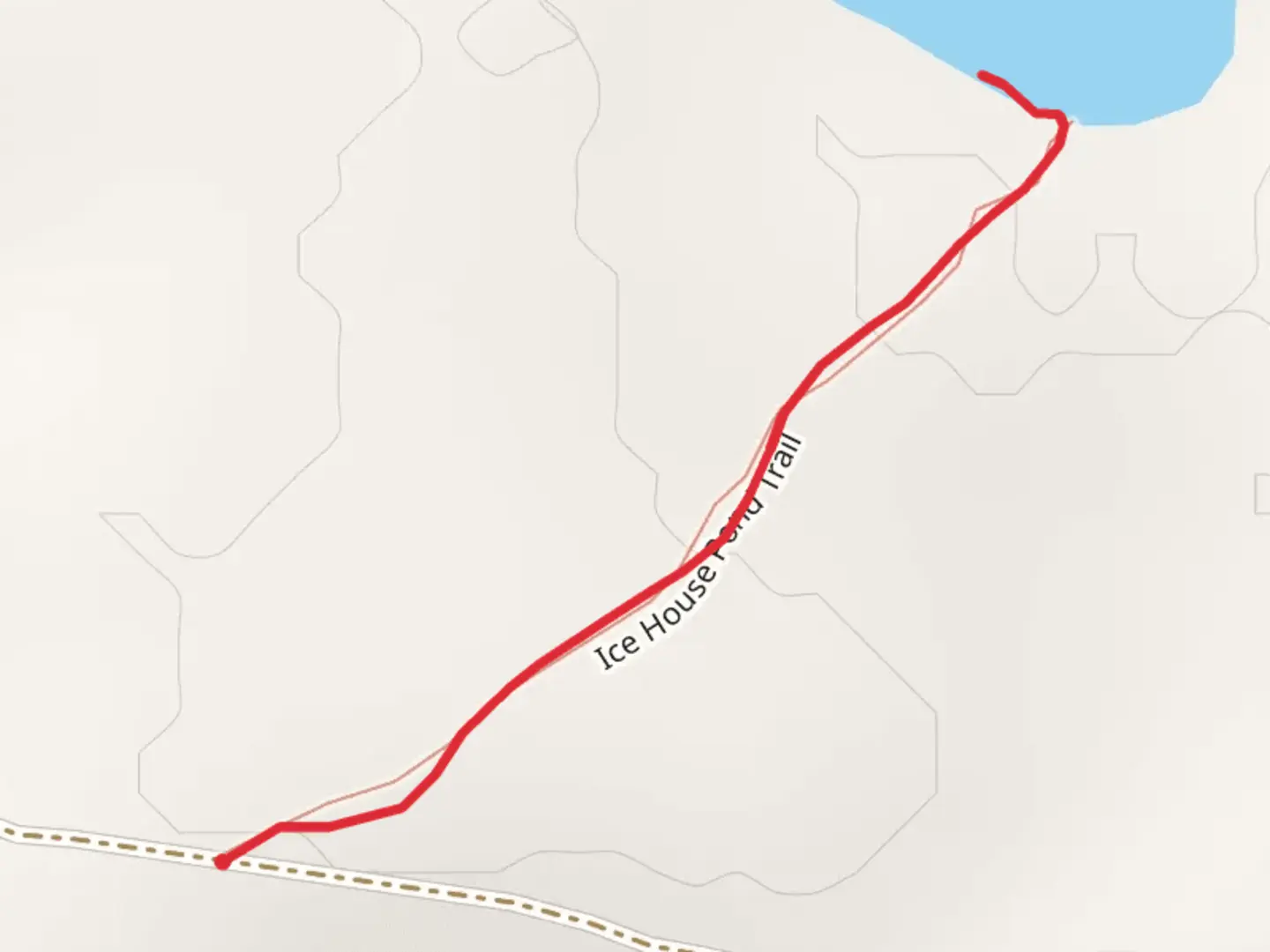 An image depicting the trail Icehouse Pond Trail and its surrounding area.