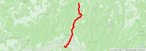 Southwestern Horseshoe Trail stage 76 Map