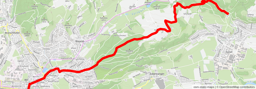 Thurgauer Panoramaweg stage 3 Map
