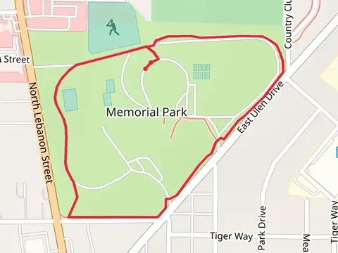 Memorial Park Loop from County Club Road