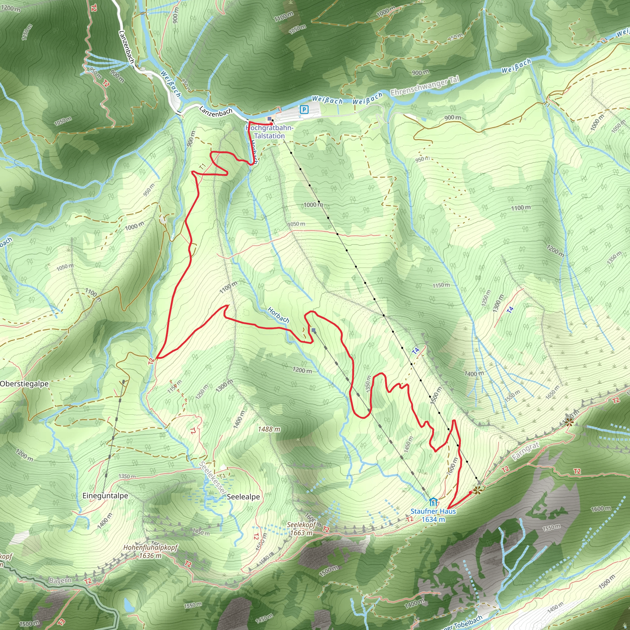 Ureibe bei Stelbis via Wandergebiet Oberstaufen mobile static map