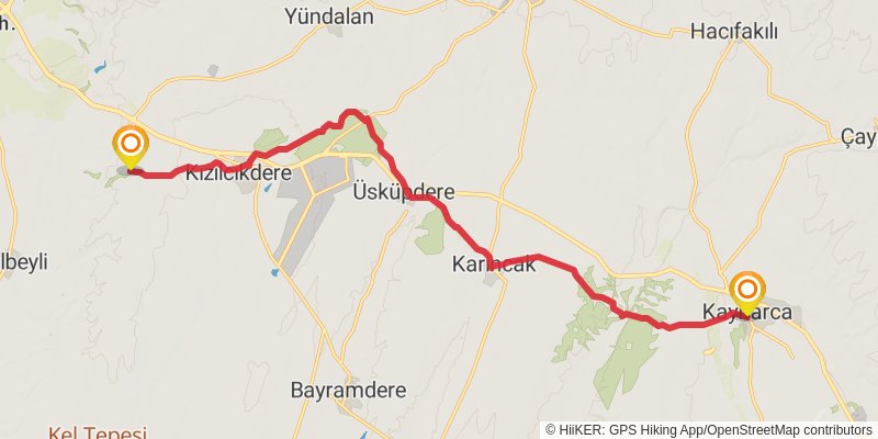 Sultans Trail stage 118 Map