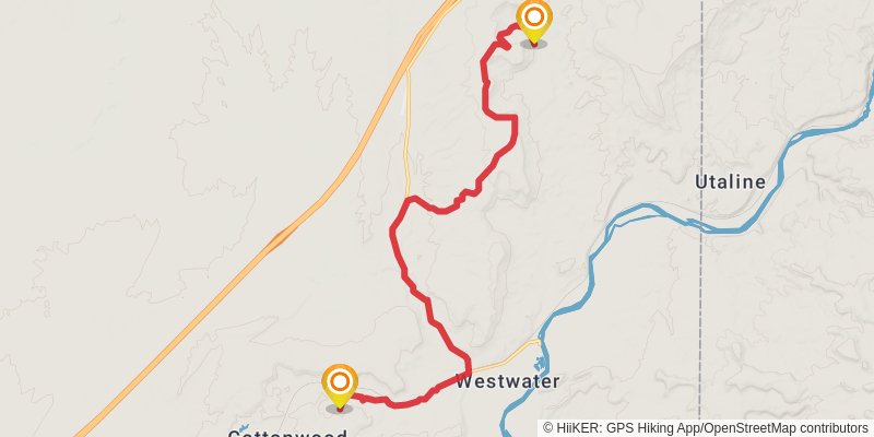 American Discovery Trail North Route stage 266 Map