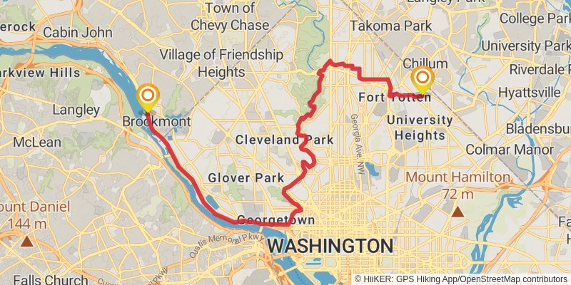 American Discovery Trail North Route stage 12 Map