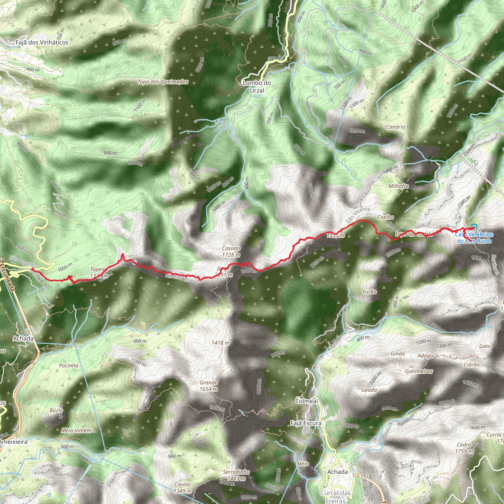 PR 1-3 Vereda da Encumeada mobile static map