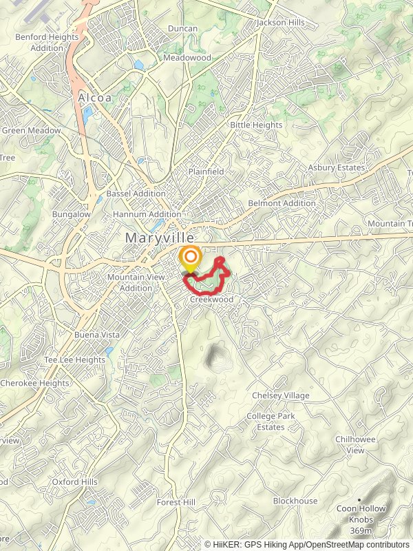 Maryville College Woods Ampetheater Loop Trail