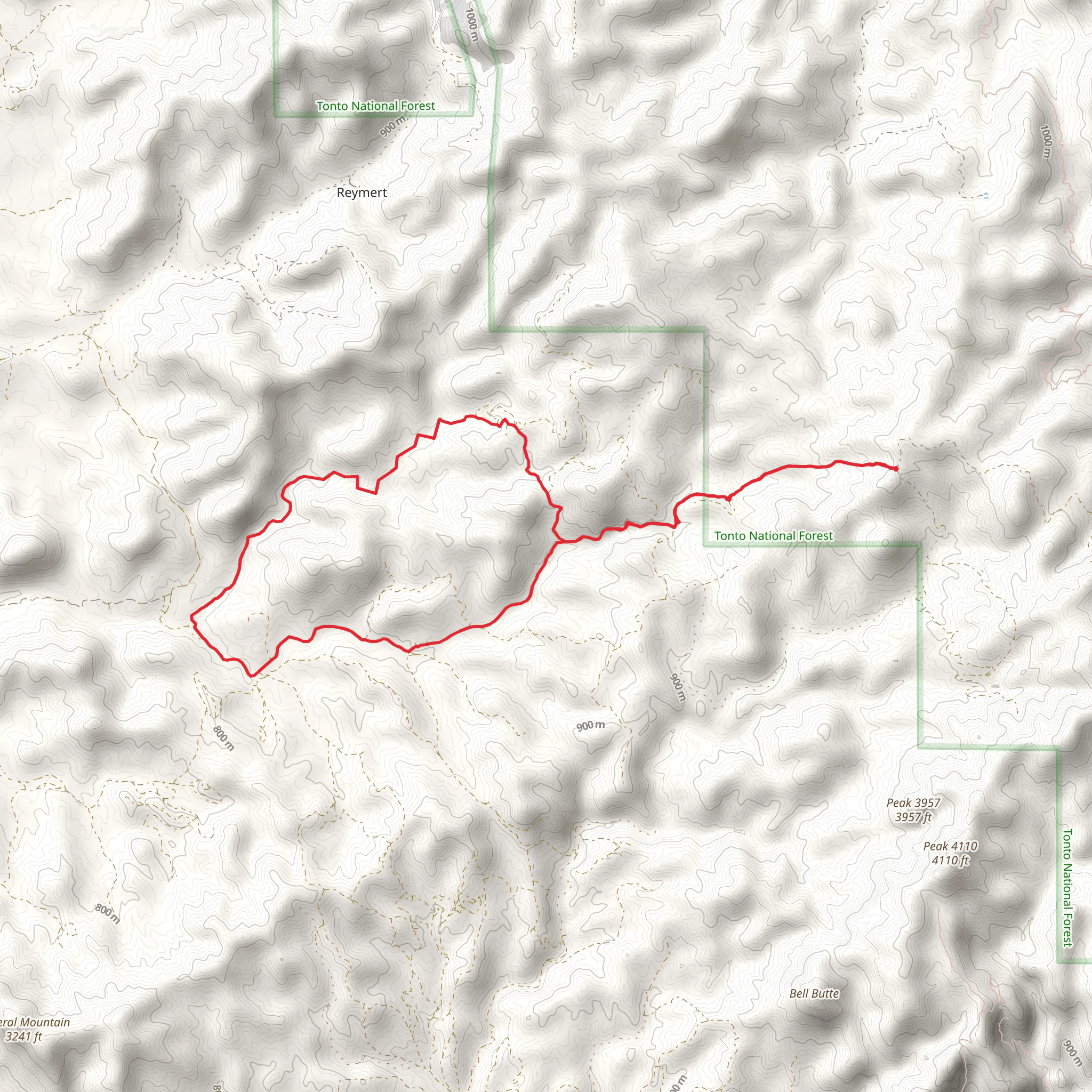 East Ajax Mine and North Woodpecker Loop Trail mobile static map