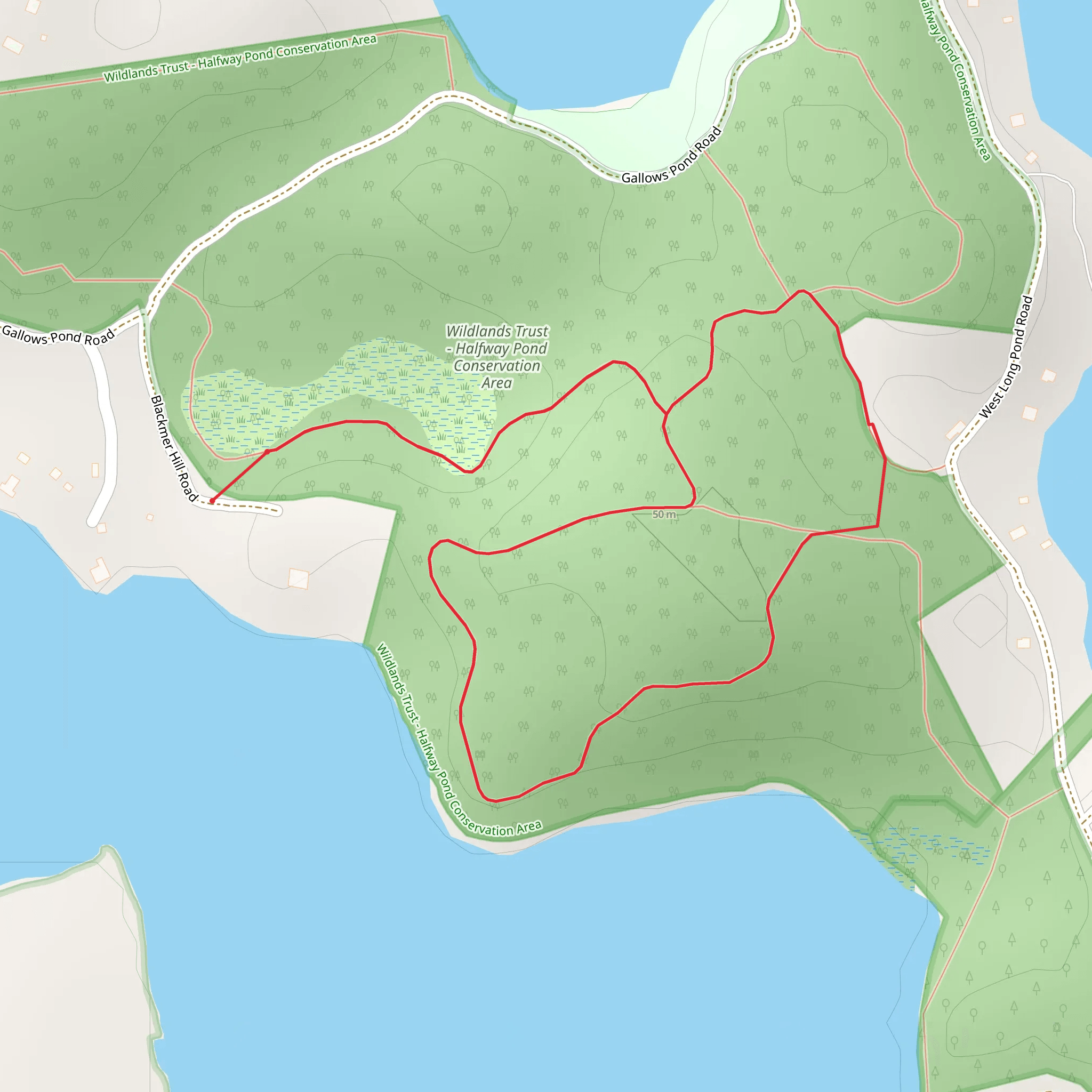 Blackmer Hill Road Loop mobile static map