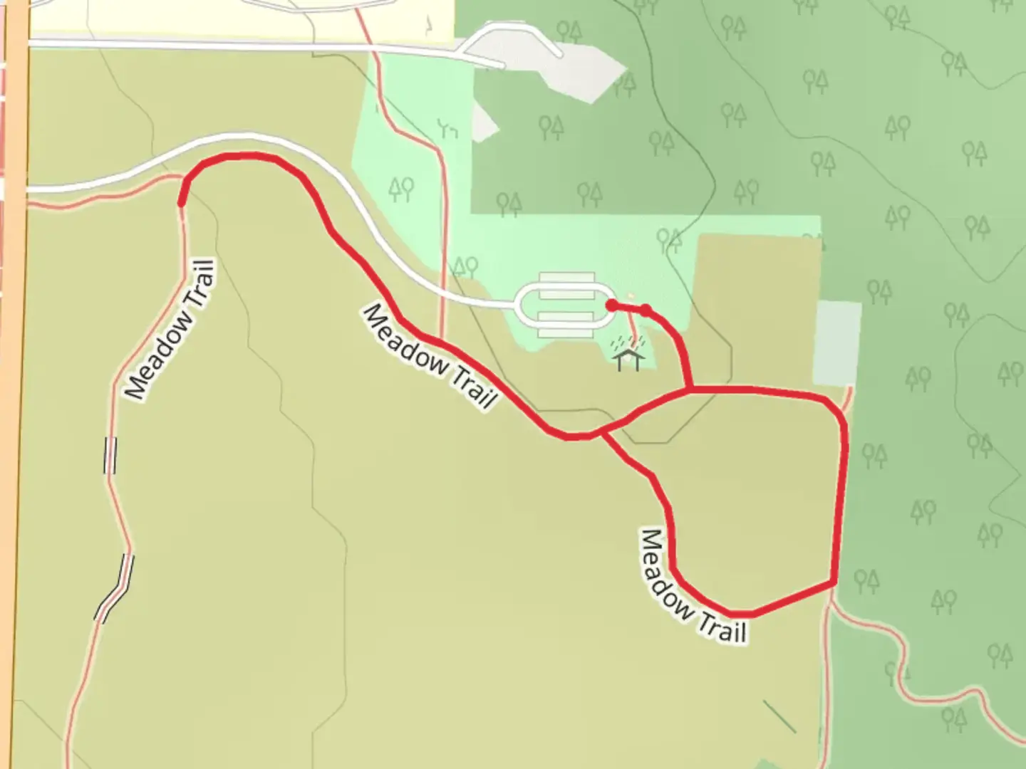 An image depicting the trail Meadow Loop Trail - Munroe Falls Metropark and its surrounding area.