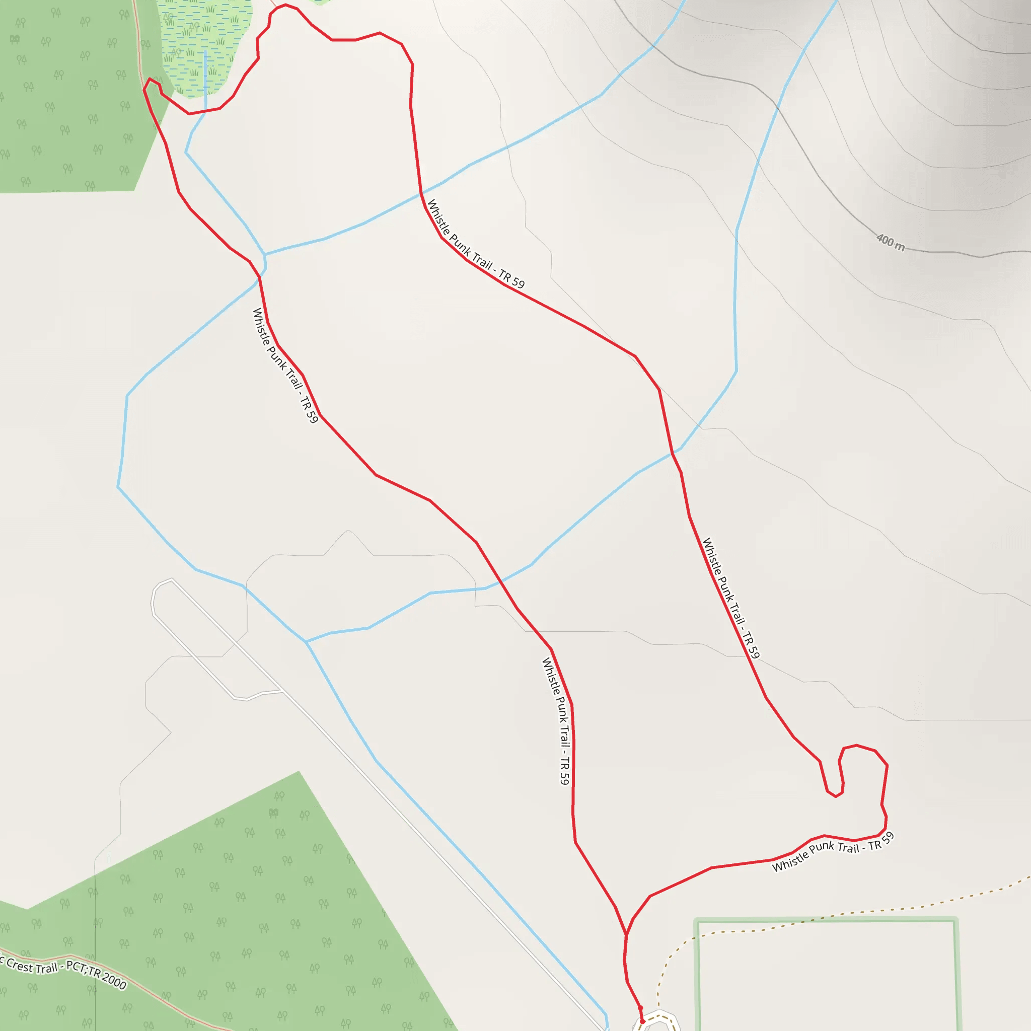 Whistle Punk Trail mobile static map