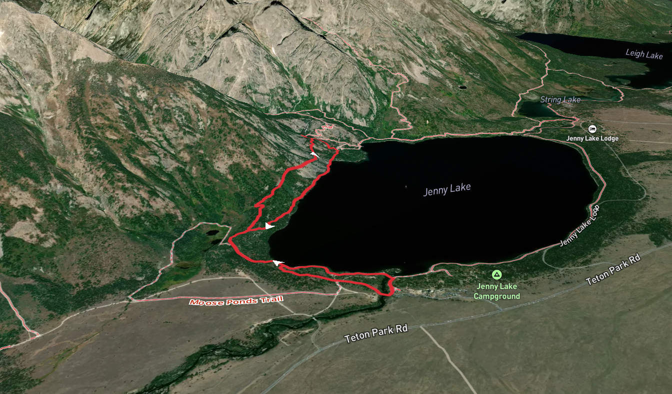 Jenny Lake Horse Trail and Jenny Lake Loop Trail