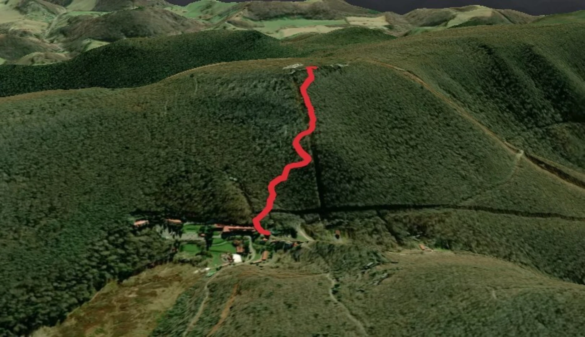 An image depicting the trail Bald Knob Trail and its surrounding area.