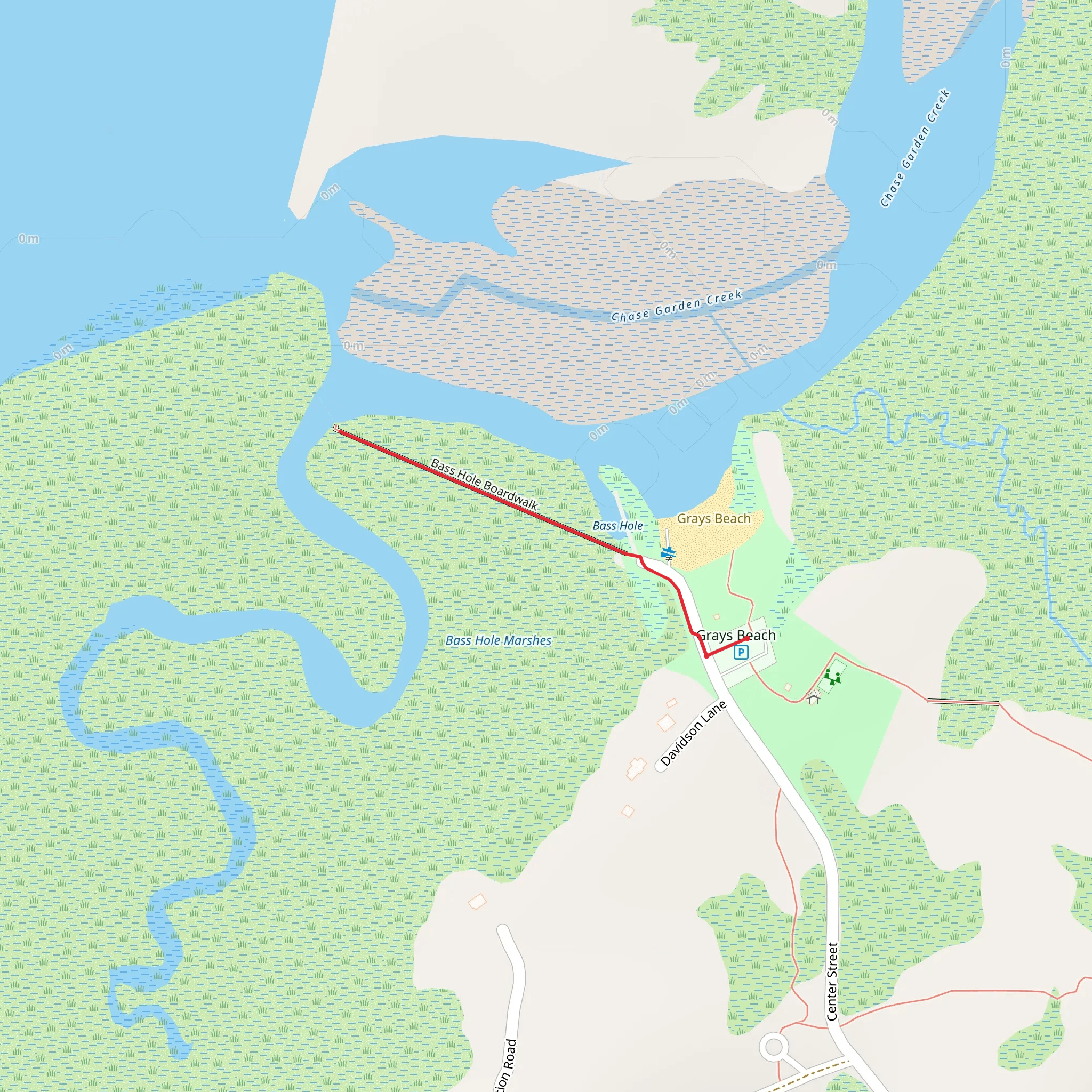 Bass Hole Boardwalk mobile static map