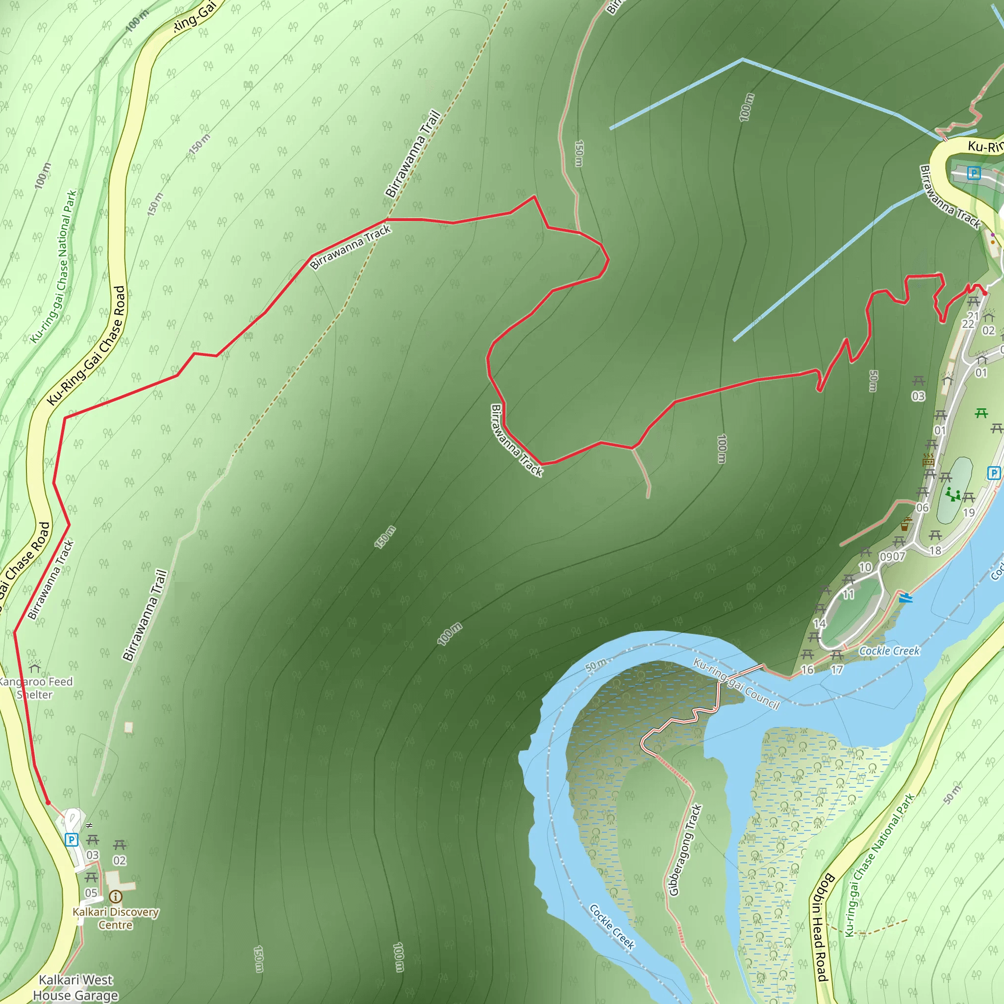 Birrawanna Track mobile static map
