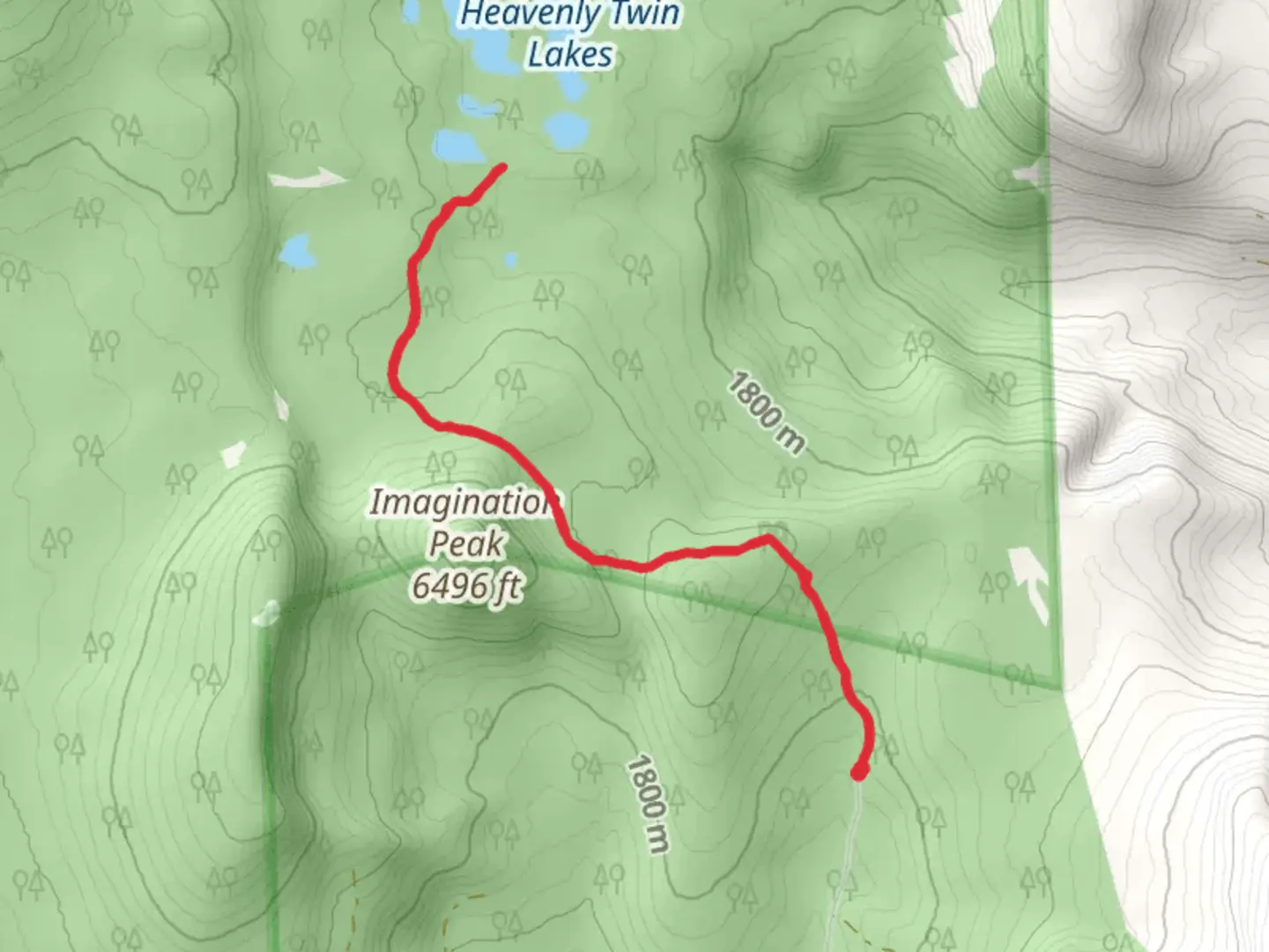 An image depicting the trail Cold Springs Trail and its surrounding area.